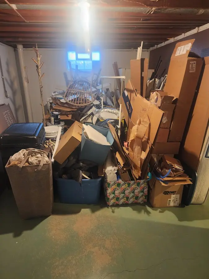 Roll-off dumpster container at job site for 2 Yard Dumpster Rental in Georgetown